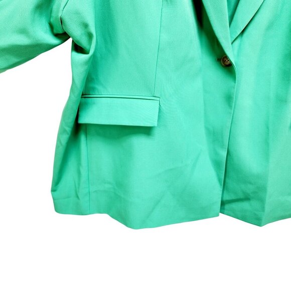 The Drop Womens Green Blazer Jacket Size 4X Lightweight With Pockets - Picture 4 of 13
